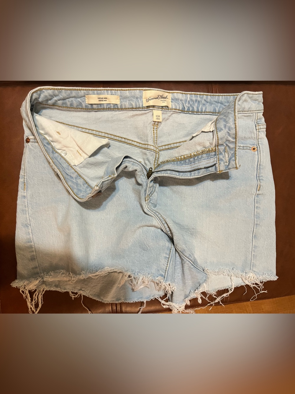 Light Blue Distressed Denim Women's Shorts